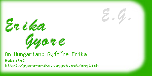 erika gyore business card